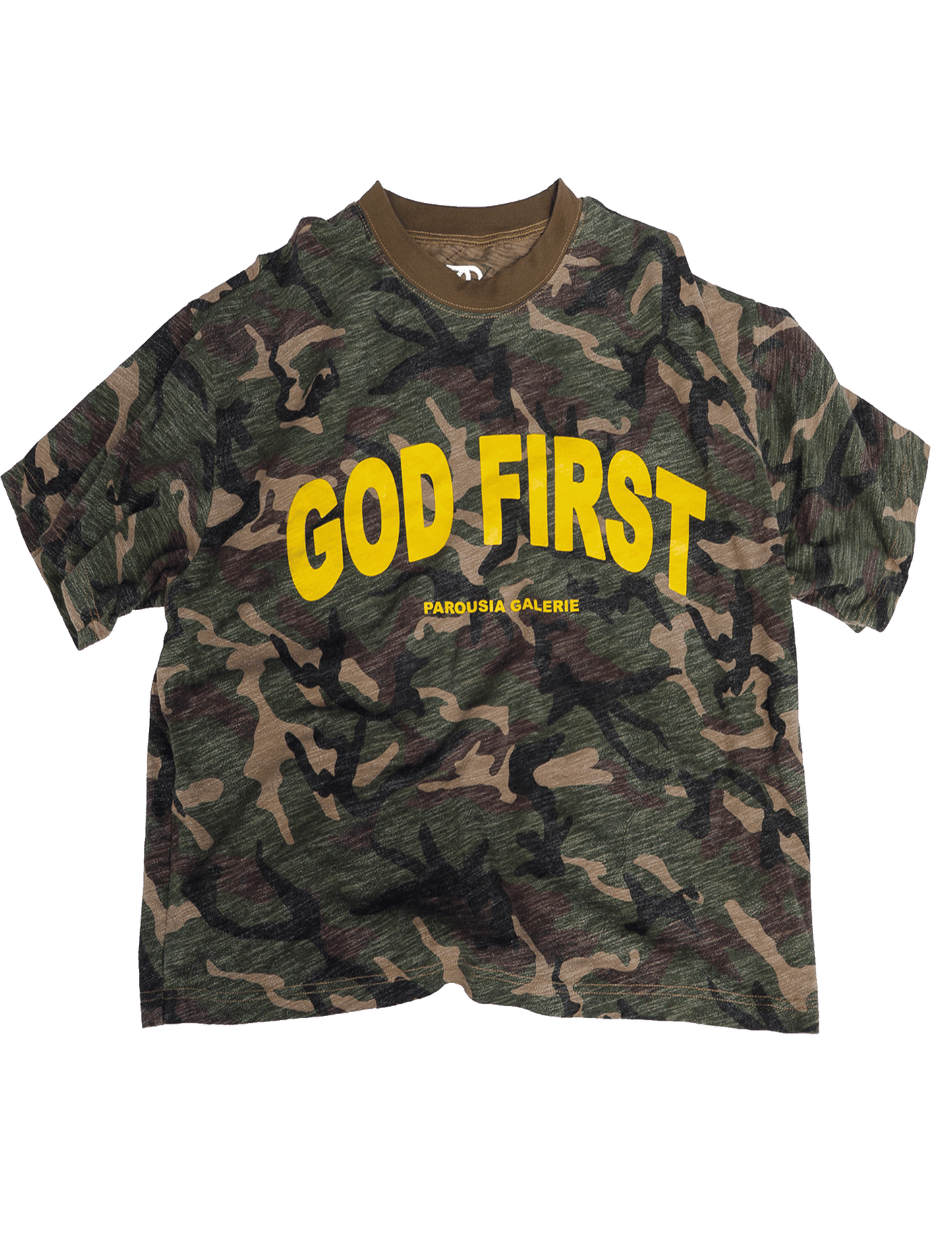 GodFirst Camo Cropped T-shirt