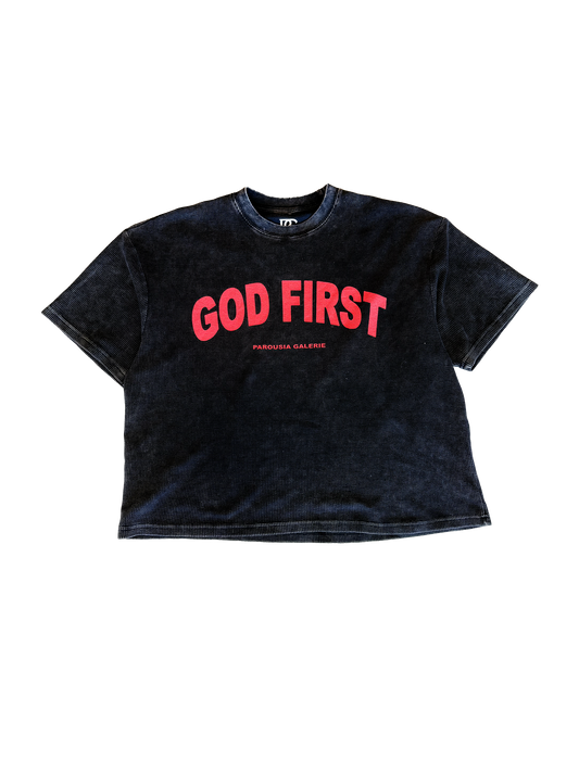 God First Waffle Knit Tee