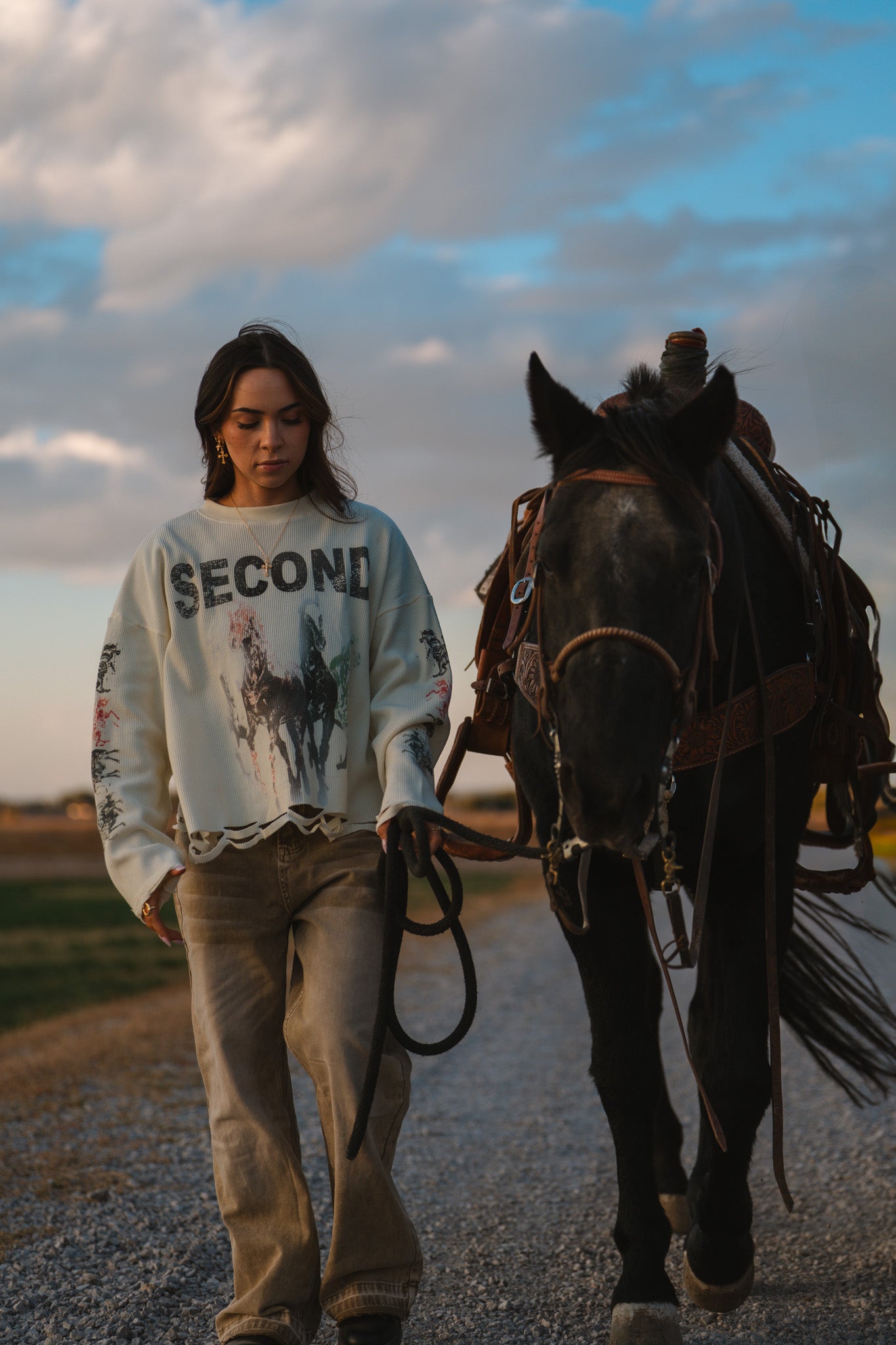 4 Horses: Waffle Knit